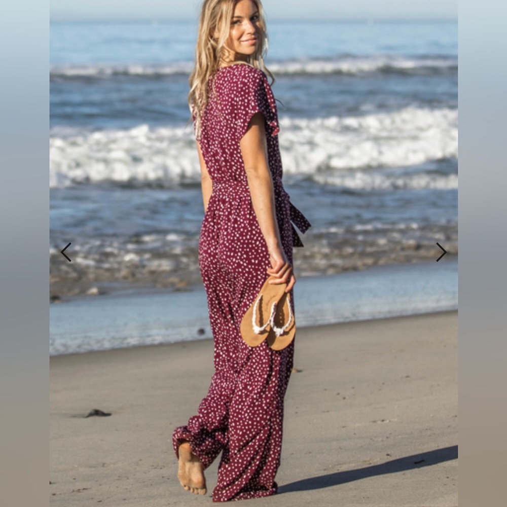 Roxy Off To Paradise Flutter Sleeve Jumpsui